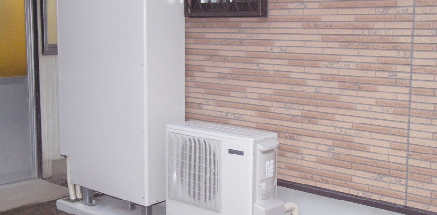 愛知県N様邸　エコキュート設置工事