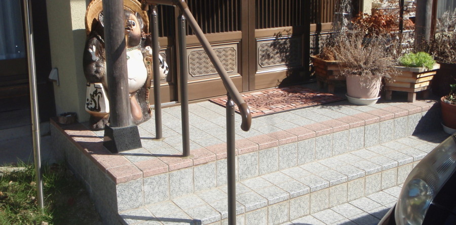 岐阜県海津市I様邸　手摺新設工事